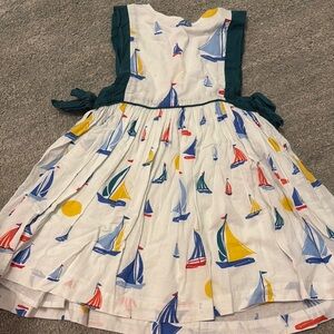 Pink Chicken Nautical Sailboat Dress - Multicolor